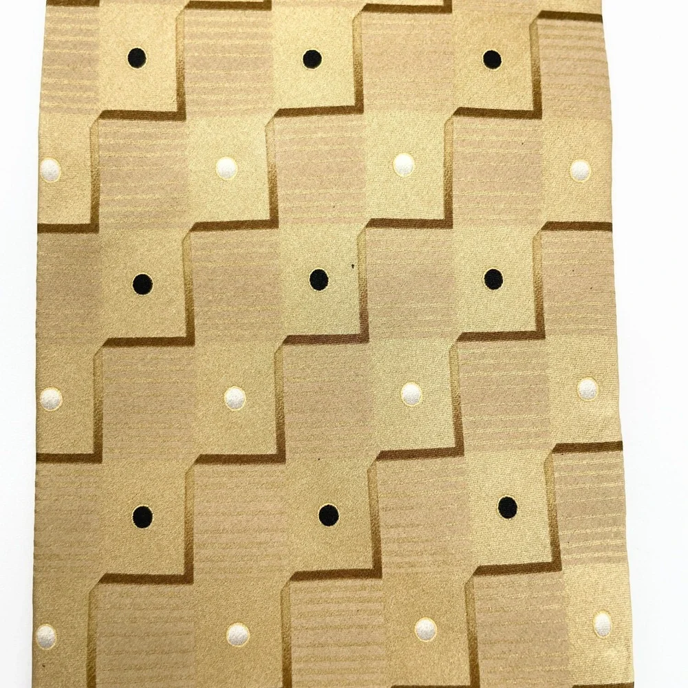 Bergamo New York Men Silk Tie‎ Classic Geometric Handmade Luxury Timeless Office